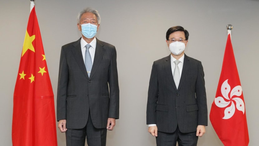 Teo Chee Hean and Hong Kong Chief Executive-elect John Lee reaffirm commitment to bilateral collaboration