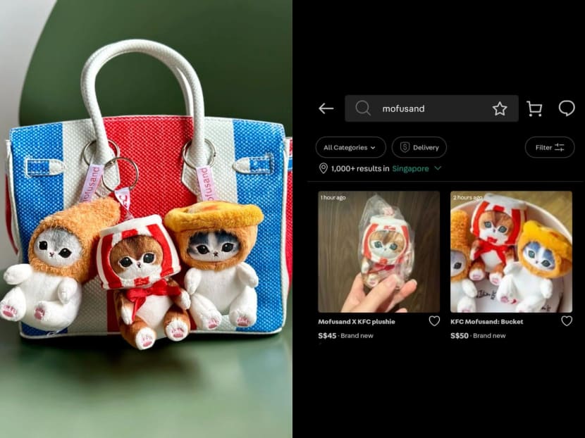 KFC's limited-edition Mofusand keychains sold at nearly 4 times their original price on resale platforms