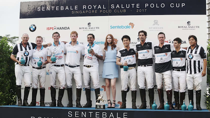 Prince Harry rounds off Singapore visit with charity polo match