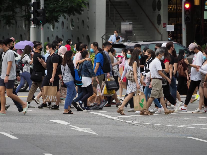 Orchard Road on June 19, 2020, the first day Singapore enters Phase Two of its reopening.
