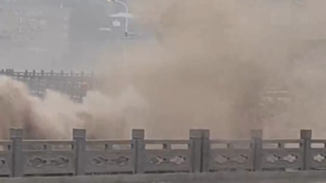 台风巴威二次登陆浙江 暂未造成伤亡