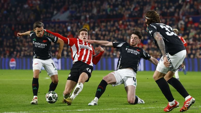 Rampant Arsenal thrash PSV 7-1 away in Champions League rout Rampant Arsenal thrash PSV 7-1 away in Champions League rout