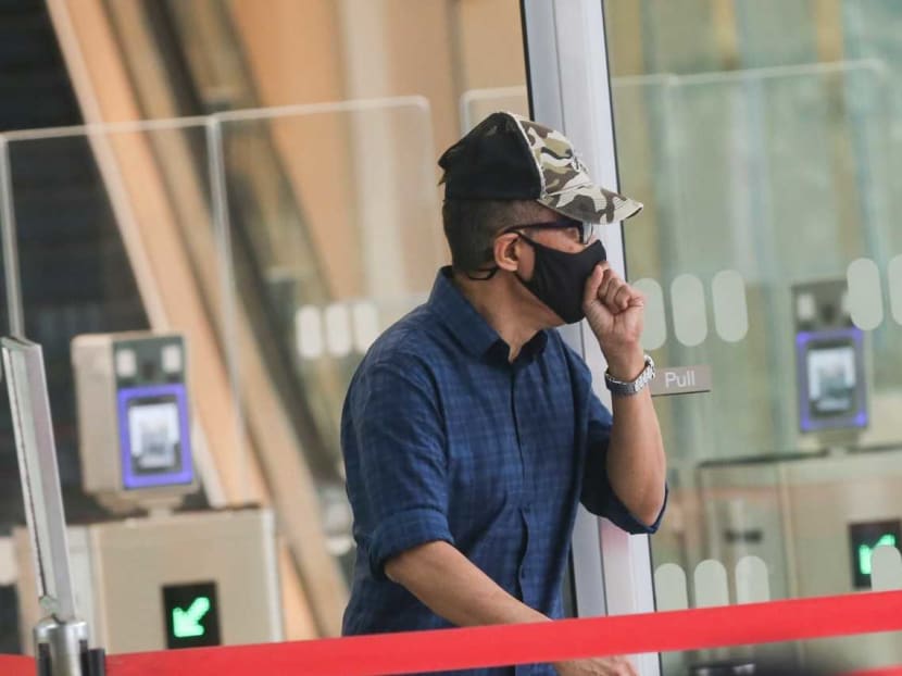 Leo Norman Chee Wei Kiong outside the State Courts on Aug 30, 2022.