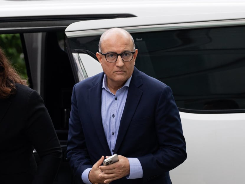 Former Transport Minister S Iswaran arriving at the State Courts on Feb 8, 2024.