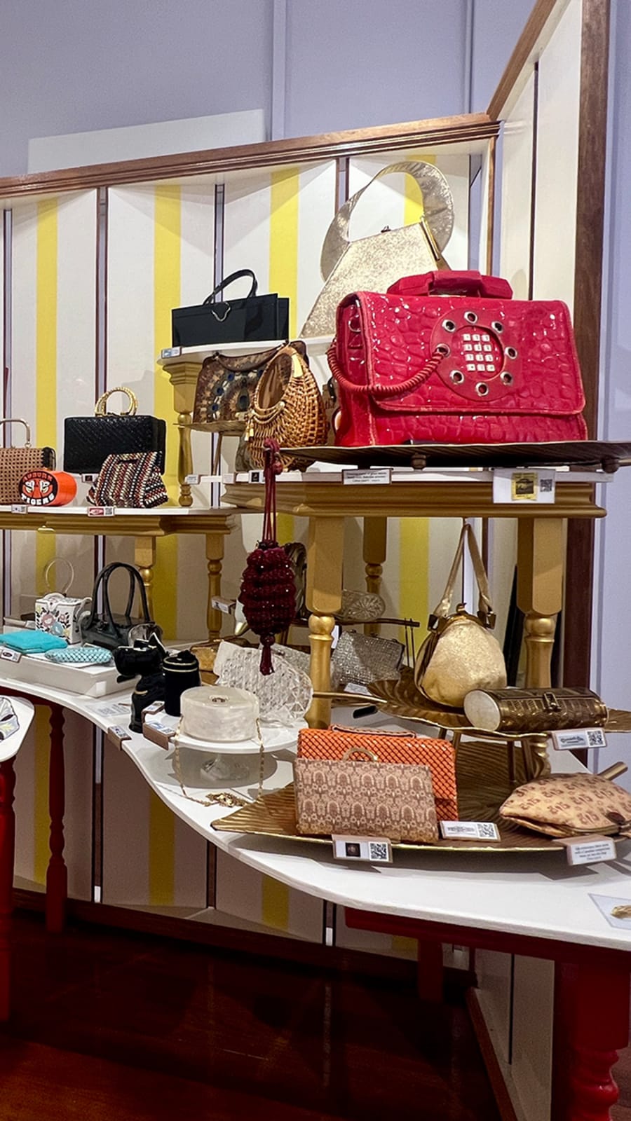 Inside a museum of rare vintage bags in George Town, Penang 