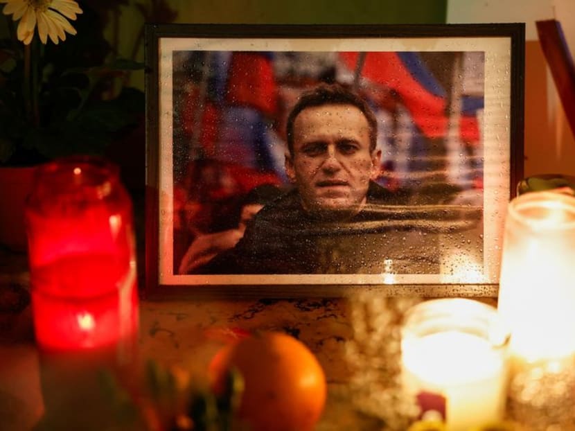 Candles burn as people attend a vigil following the death of Russian opposition leader Alexei Navalny, at the Trocadero near the Eiffel Tower in Paris, France, on Feb 19, 2024. Candles burn as people attend a vigil following the death of Russian opposition leader Alexei Navalny, at the Trocadero near the Eiffel Tower in Paris, France, on Feb 19, 2024.