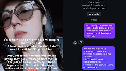 Cynthia Koh DMs Fan Page To Delete Account Over Fears Of Scammers & Impersonators 
