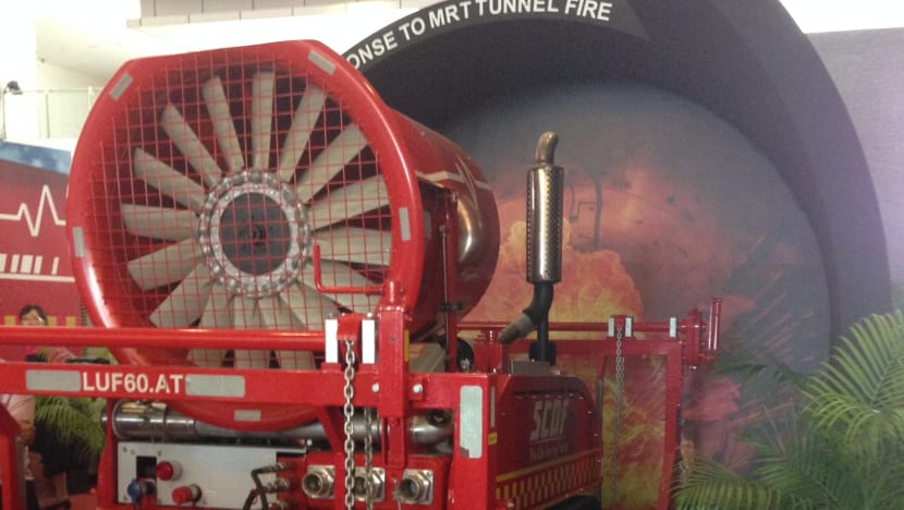 SCDF’s Unmanned Firefighting Machine adapted for operations in MRT tunnels