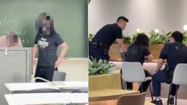 不满考零分 台湾大学生持美工刀找老师理论