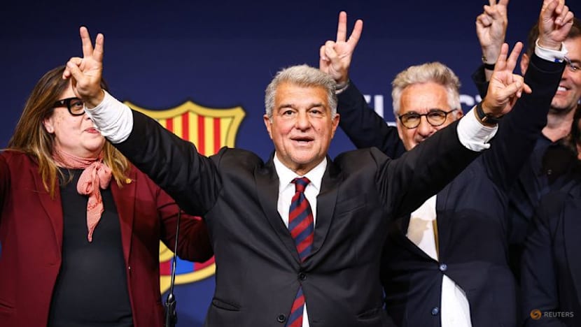 Laporta re-elected as Barcelona president