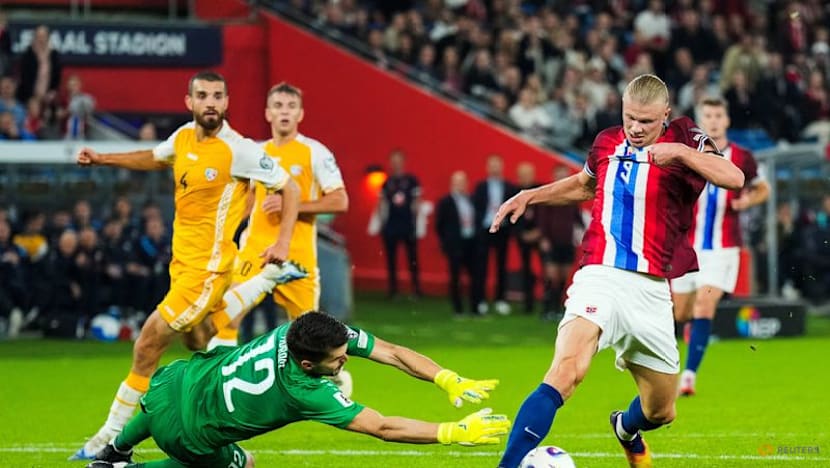 Haaland hits five as Norway thrash Moldova 11-1 in World Cup qualifier