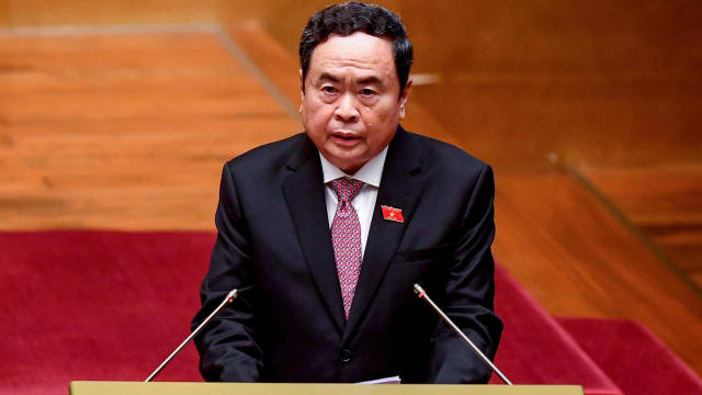 越南国会一致通过陈青敏出任国会主席