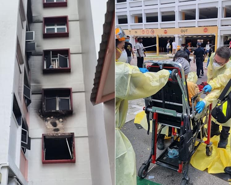 5 taken to hospital, dozens evacuated, after fire breaks out in Bukit Merah View HDB flat