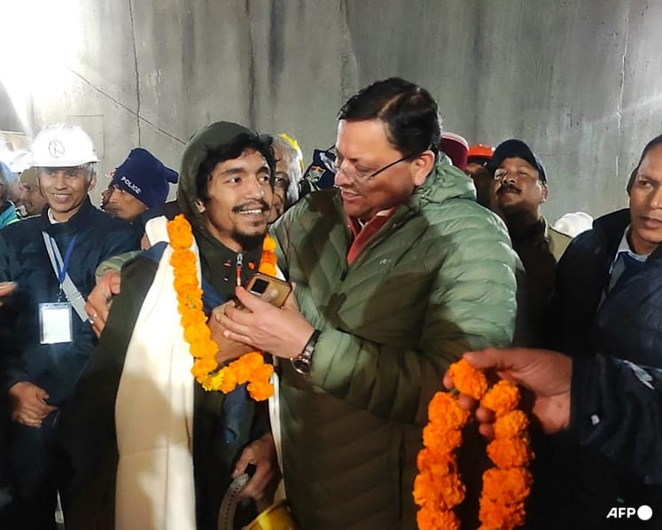 Marathon 17-day rescue: How 41 trapped tunnel workers in India were pulled to freedom