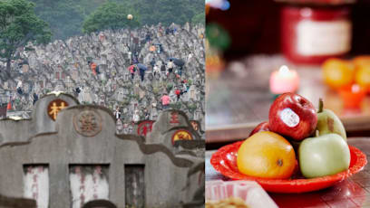 Woman Caught Stealing Qing Ming Offerings At Cemetery; Said To Be Repeat Offender