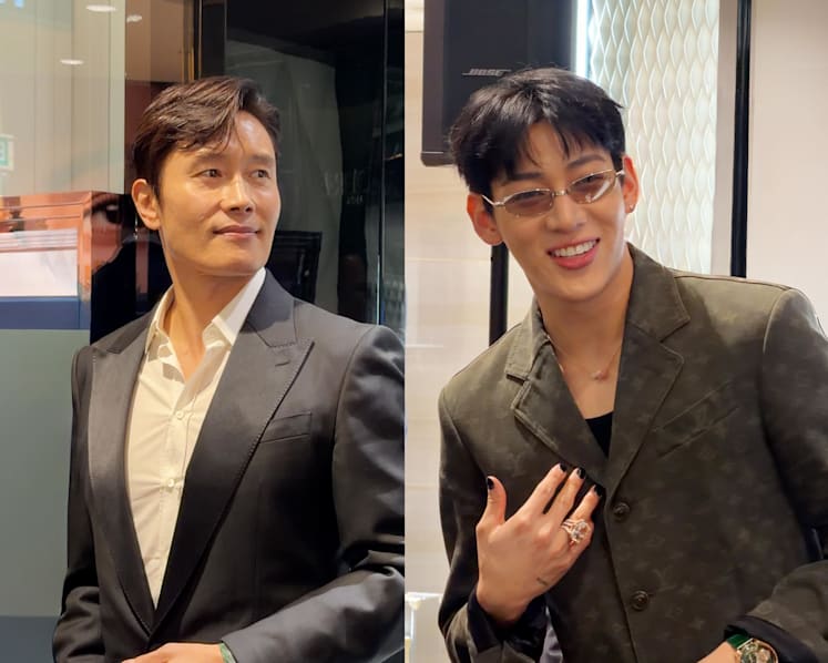 Squid Game's Lee Byung-hun, GOT7's BamBam attend opening of Singapore's first Jacob & Co boutique