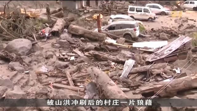 印度和巴基斯坦因骤雨引发山洪