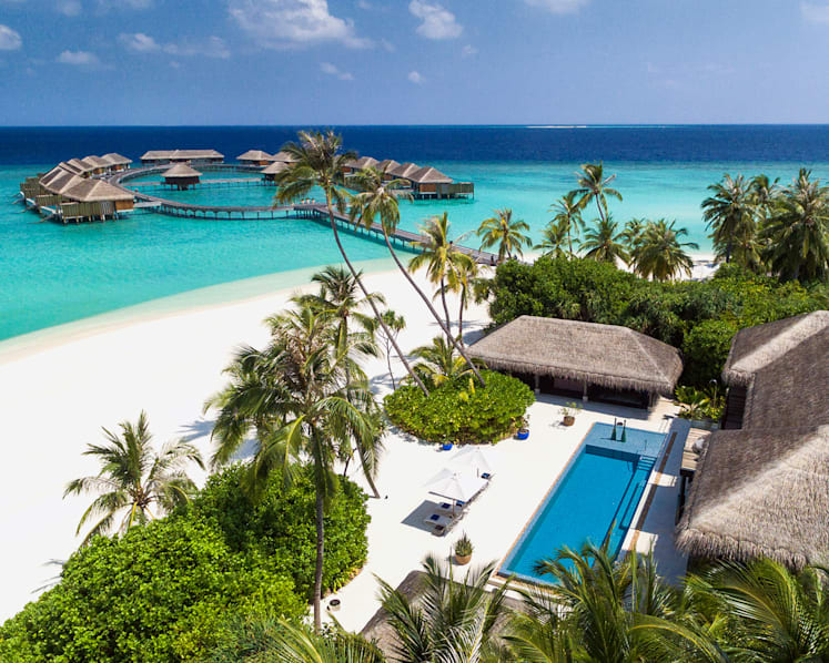 At this private island resort in the Maldives, it’s hard to get away