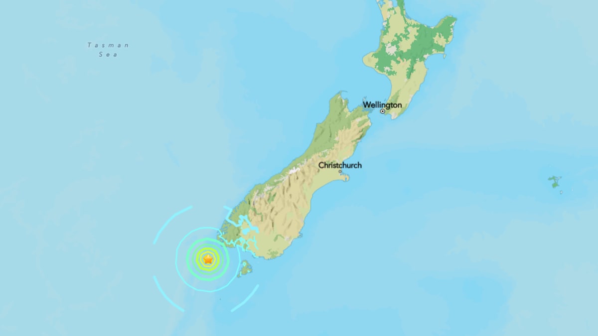 Size of 6.7 earthquake shakes the southern island of New Zealand