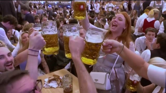 德国慕尼黑啤酒节开幕 料迎600万名访客共襄盛举