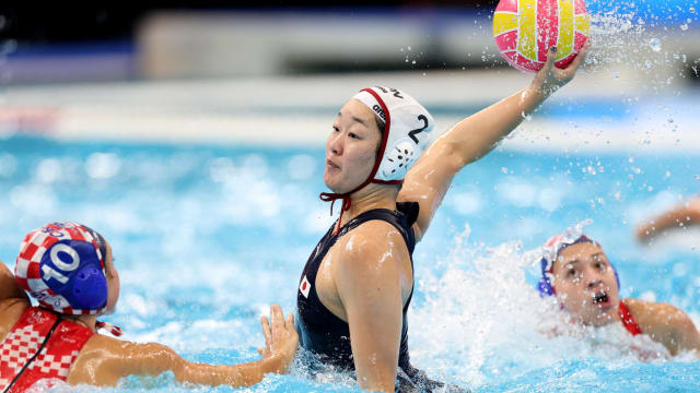 日本女子水球队旗开得胜 25比12打败克罗地亚队