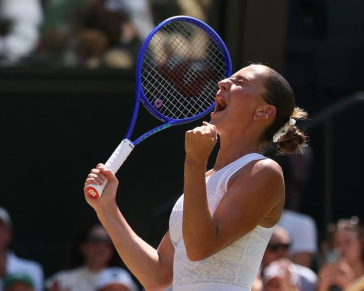 Kostyuk makes quick work of Paolini to take Wimbledon semi-final slot