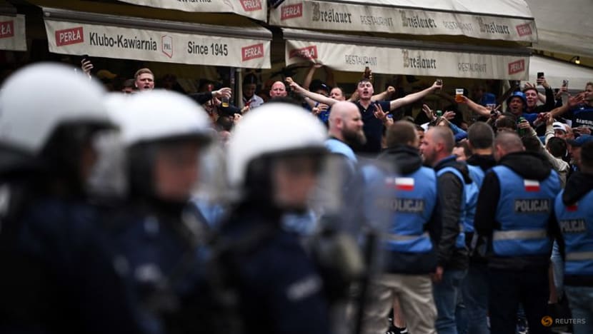 Chelsea and Betis fans clash before Conference League final