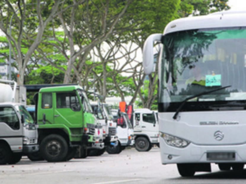 The URA said there are ‘practical difficulties’ in locating heavy vehicle parks close to housing estates, which need land ‘for housing and community uses’, and residents may not welcome the noise and dust. Photo: Don Wong