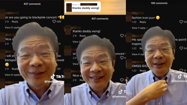 被年轻网民称为“黄爸爸”和“时尚达人” 黄循财逗趣回应