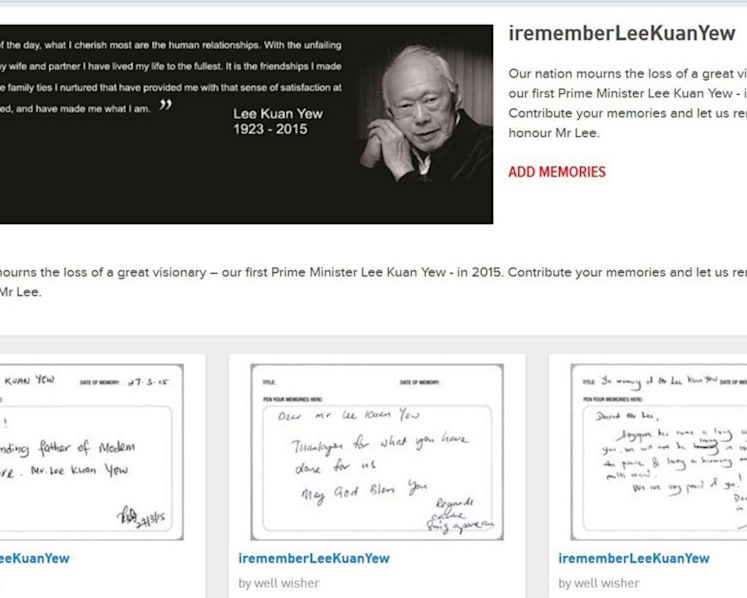 Digital archiving of tributes to Mr Lee to take till year’s end