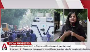 India protests: Opposition parties march to Supreme Court against election chief 