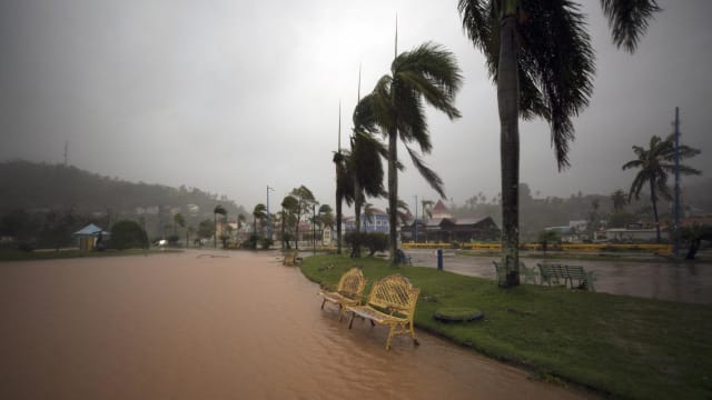 波多黎各飓风菲奥娜造成大范围停电和洪灾 一些地区豪雨成灾