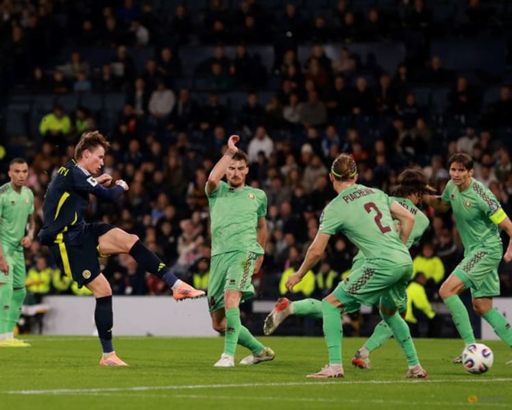 Scotland's Adams and McTominay score in 2-1 win over Belarus