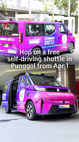 Hop on a free self-driving shuttle in Punggol from Apr 1