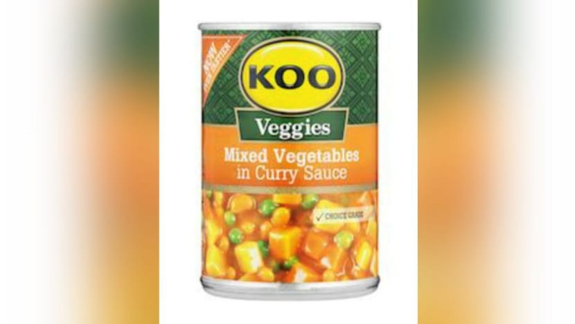 Several KOO canned vegetable products recalled due to potential canning failure: SFA