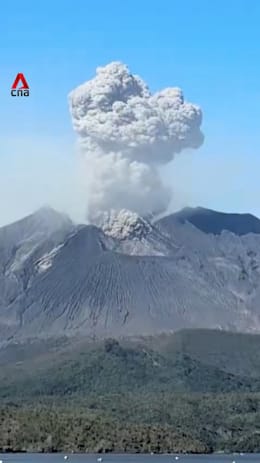 Japan’s Sakurajima volcano erupts, sending ash over 1km above crater