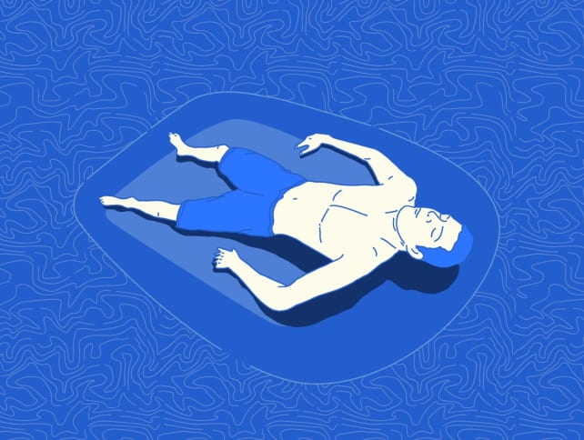 "Floatation therapy" involves being immersed in a pod filled with water and salt in a darkened room in order to induce a sense of calm.