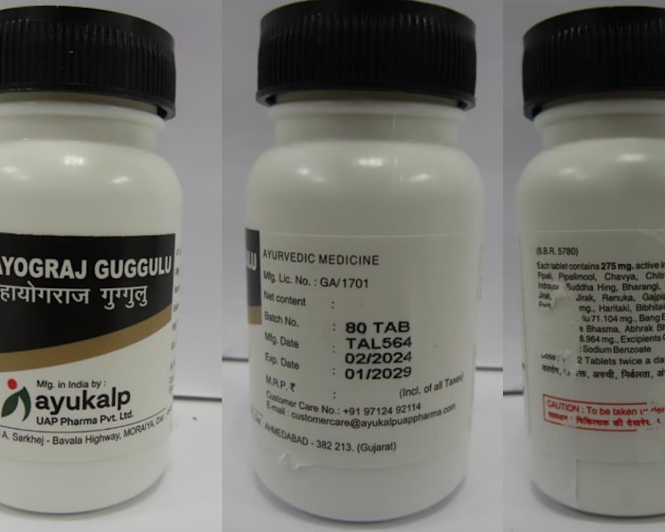 Company fined for selling ayurvedic pills with high amounts of lead; customer poisoned and warded