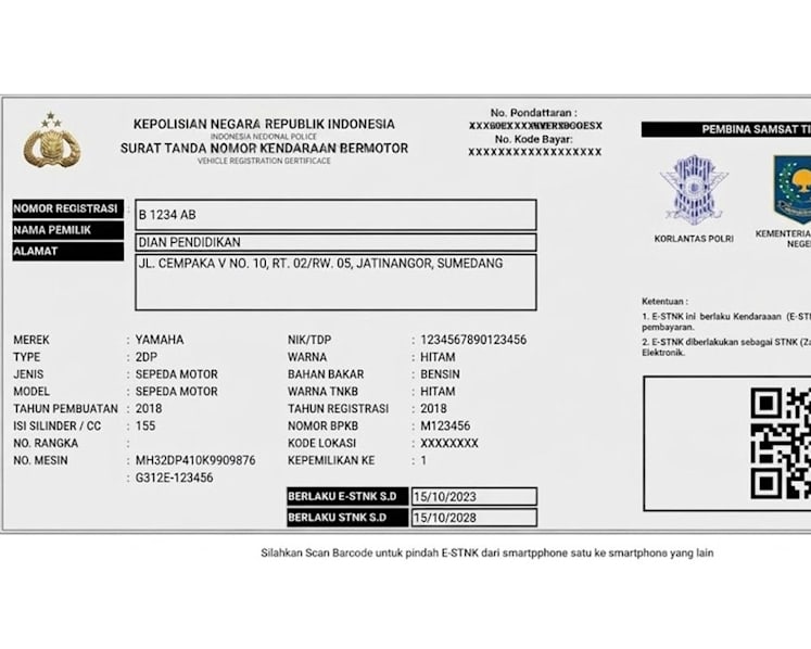 STNK digital meluncur, bukti fisik ketinggalan tak masalah tapi screenshot tak berlaku