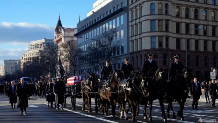 Jasad mantan Presiden Amerika Jimmy Carter tiba di Washington; persemadian negara pada 9 Jan