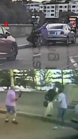 Dashcam video shows couple confronting and disarming Bondi gunman