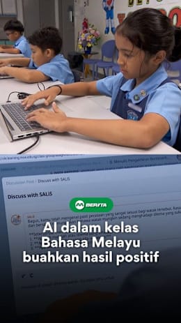 Dengan Kecerdasan Buatan (AI) murid-murid Sekolah Rendah