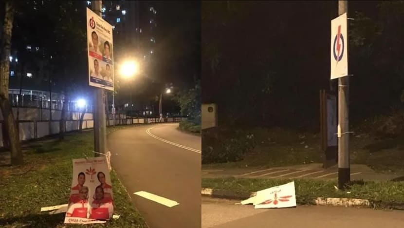2 men charged with damaging PAP posters, removing PSP posters during GE2020