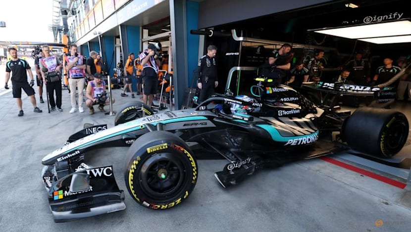 Russell fastest in final practice as Mercedes teammate crashes out