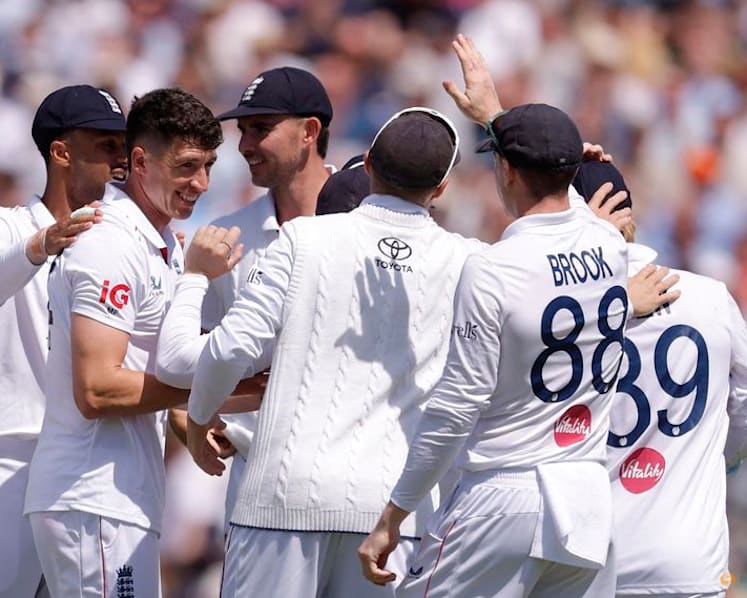 England edge first day as debutant Baker takes two wickets