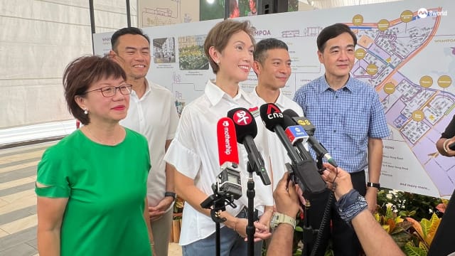 杨莉明向惹兰勿刹集选区居民 正式介绍新面孔罗守恩