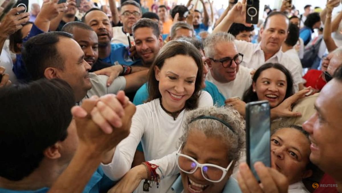 Venezuela opposition leader Machado returns home after fraught year away