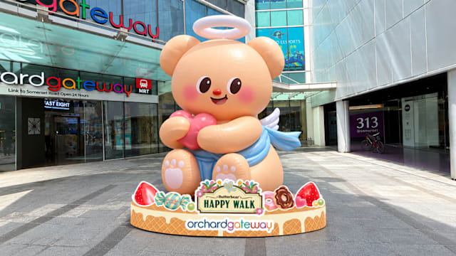 Butterbear首次登陆新加坡！orchardgateway变身甜蜜乐园，10月17日Happy Walk登场