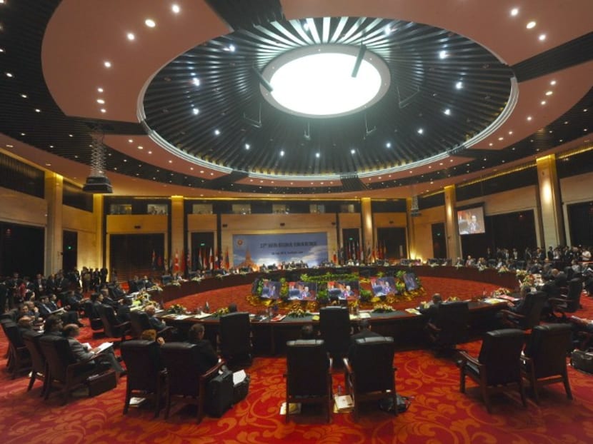Delegates attending the Regional Security Forum on the sidelines of the Association of Southeast Asian Nations (Asean)'s annual ministerial meeting in Vientiane on July 26, 2016. Photo: AFP Delegates attending the Regional Security Forum on the sidelines of the Association of Southeast Asian Nations (Asean)'s annual ministerial meeting in Vientiane on July 26, 2016. Photo: AFP