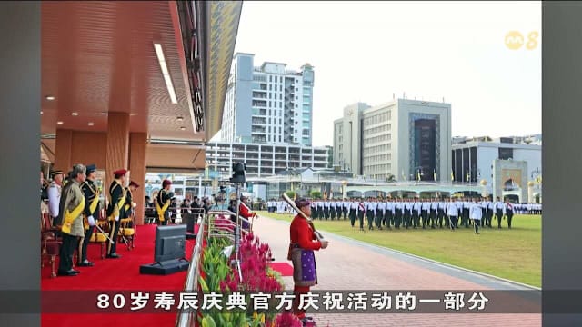 李资政访文莱 出席皇家仪仗队检阅礼及授职仪式